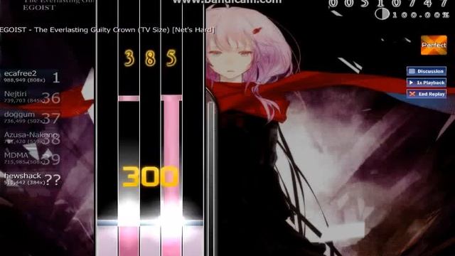 Hews play 5k Osu!Mania [The Everlasting Guilty Crown- EGOIST] смотреть онлайн