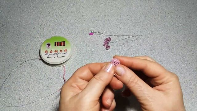 Бисероплетение. Рукоделие. Цветы из бисера. Ахименес Дабл Пинк Роуз. 1 часть. Мастер класс. смотреть онлайн