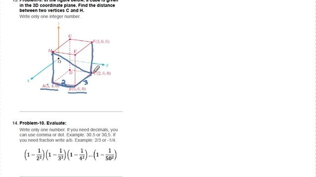 Test-1 Problem-9 Решение смотреть онлайн