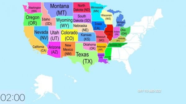 ? 50 USA State Name, Abbreviation, Map Location, Shape. U.S. United States of America Geography US
