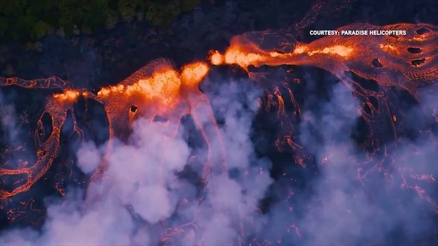 Извержение вулкана Килауэа на Гавайях. смотреть онлайн