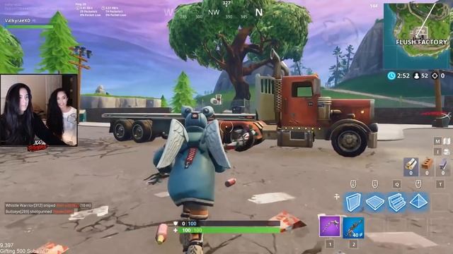 MEET MY SISTER! Her first time trying Fortnite.. - Valkyrae IRL смотреть онлайн