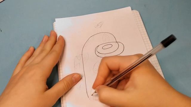 Как нарисовать Амонг ас | Крутой персонаж своими руками смотреть онлайн