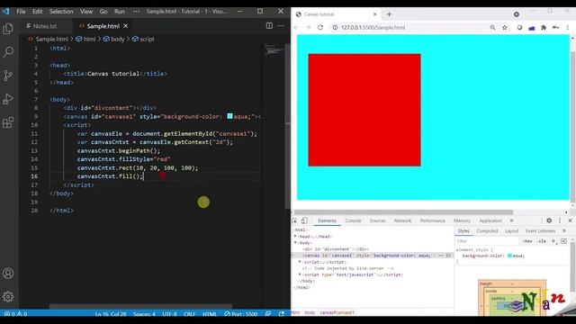 Canvas | Introduction | Context | SVG vs Canvas | Basic to Advance | Tamil | Njan | Tutorial - 1 смотреть онлайн