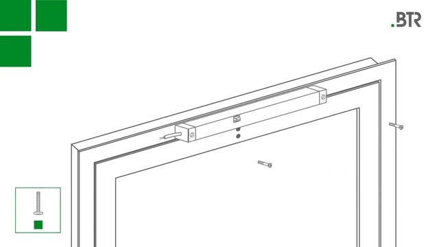 Монтаж цепного оконного привод BTR BDC Pro