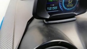 Автомобильный бортовой компьютер HUD с Алиэкспресс в работе