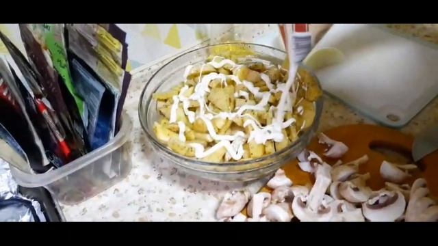 быстрый закусон картофель с грибами на 123 смотреть онлайн