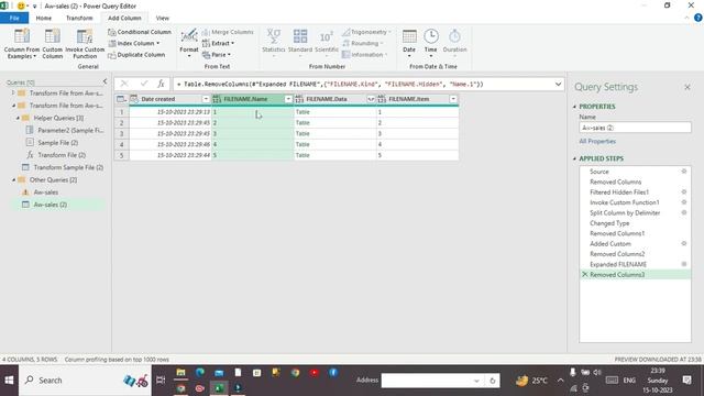 How to import File names and Data in Power query- 4 смотреть онлайн