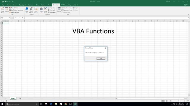 Functions in VBA смотреть онлайн