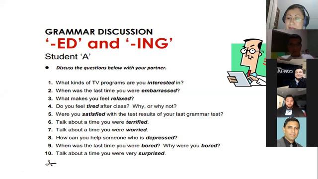 PI2 Ingles Corporativo past participle and present participle in sentences смотреть онлайн