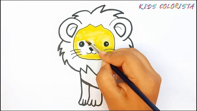 Lion drawing Easy for Kids смотреть онлайн