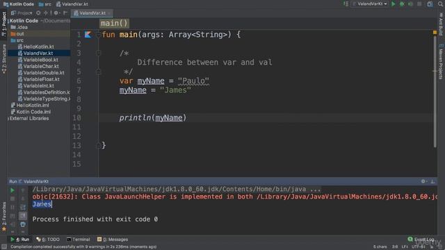 020 Kotlin Difference between Var and Val Keywords смотреть онлайн