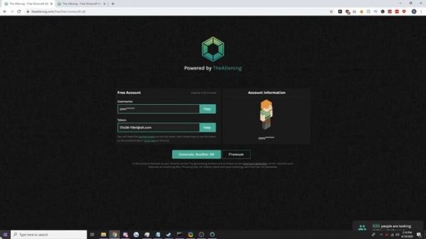 How to use TheAltening's Authenticator 2020