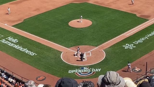 Miami Marlins lead off at Oracle Park on Opening Day 4/8/22 смотреть онлайн