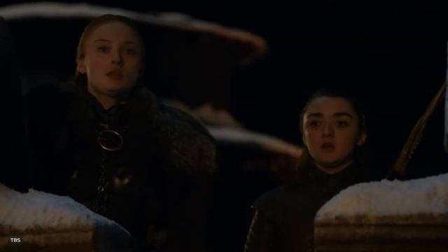 Game Of Thrones | Dragons Defend Winterfell Scene