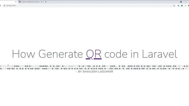 How to Generate a QR Code in Laravel смотреть онлайн