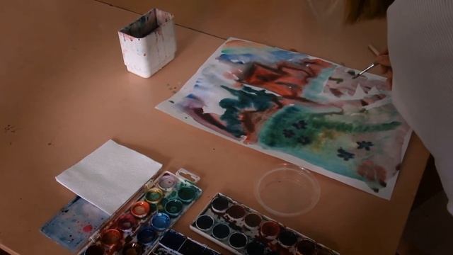 Мастер-класс "Рисование акварелью" смотреть онлайн