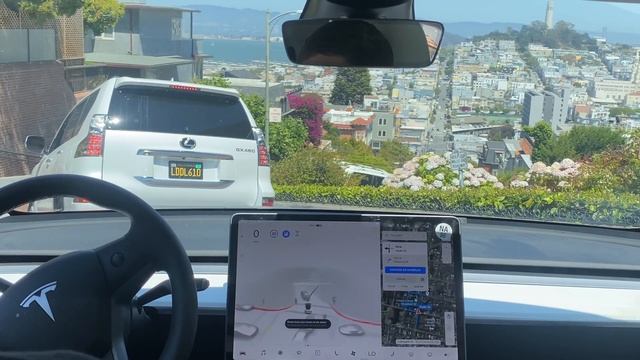 [FSD Beta 9] Lombard Street (Wild Ride) смотреть онлайн
