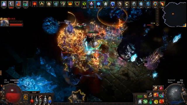 Path of Exile 3.8 Necromancer. Aul, the Crystal King 927 depth смотреть онлайн