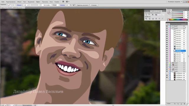 #22 Отрисовка в Adobe Illustrator (5/7) смотреть онлайн