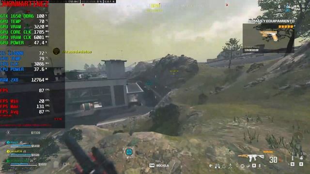 Call of Duty Warzone: GTX 1650 D6 [Laptop, 50W] + i5 11400H + 16GB | AMD FSR 3 Frame Generation смотреть онлайн