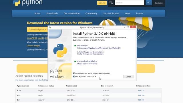 Python бағдарламасын компьютерге орнату How to Install Python Tutorial (2021) смотреть онлайн