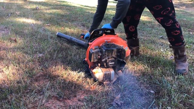 Starting Echo backpack blower PB-580T after 1 year of sitting by ZIMALETA & How to mix 50:1 ratio смотреть онлайн