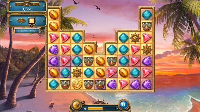 Jewel Quest - Seven Seas - Level 21 смотреть онлайн