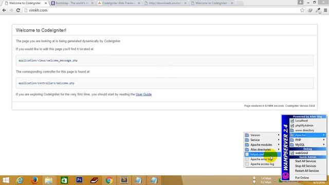Install CodeIgniter With Sub domain part1 смотреть онлайн