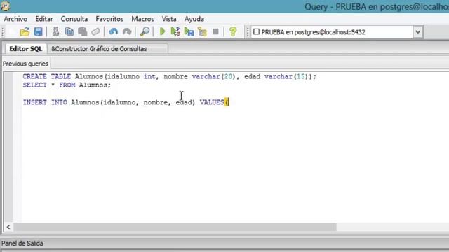 COMO CREAR UNA BASE DE DATOS, TABLAS Y REGISTROS EN POSTGRES PARTE 1/2. смотреть онлайн