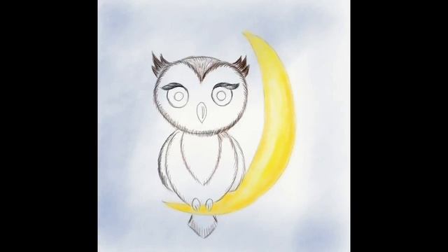 Сова Рисование поэтапно карандашом Step by step drawing #DrawingforKids #howtodraw an owl смотреть онлайн