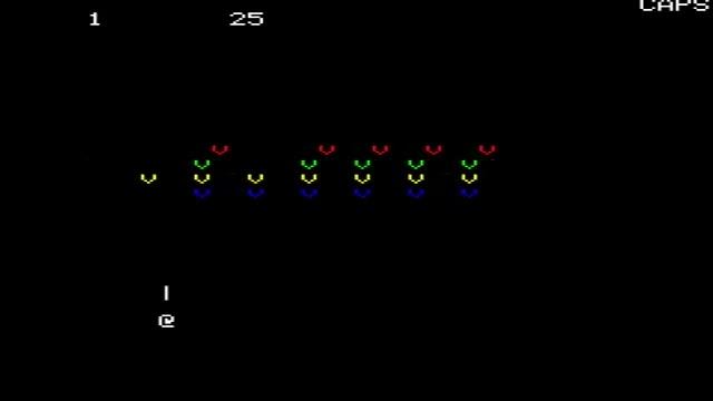 Space invader game for Oric in 10 line of BASIC! смотреть онлайн