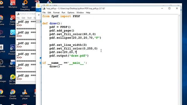 #7 How to Create PDF Files in Python - Drawing Ellipse in Python using PyFPDF смотреть онлайн