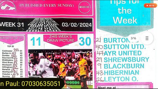 Week 31, 2024 RSK Soccer, Capital, Bob Morton Researching Papers for Weekend Pools Draws смотреть онлайн