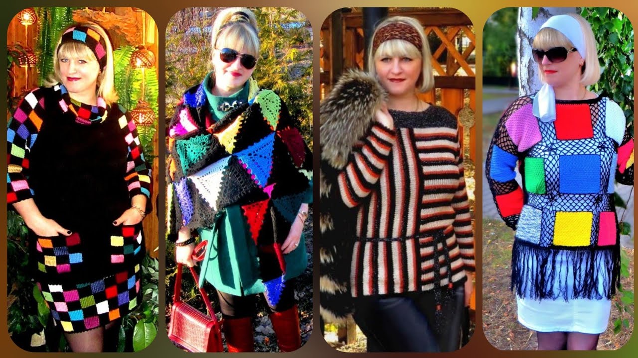 Из остатков пряжи спицами и крючком // Работы Бережной Натальи смотреть онлайн