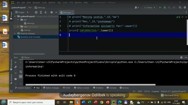 Python 2-dars | Data types | ma'lumot turlari | Live 17.11.2022 смотреть онлайн