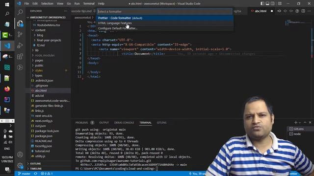 Format document using prettier in vscode | Auto format code - JSON, XML, JS, TS, YAML | beautify смотреть онлайн