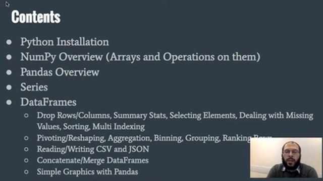 1- Data Manipulation/Processing with Python: Course Contents! смотреть онлайн