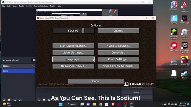How To Choose Between Sodium And Optifine In Lunar Client! смотреть онлайн