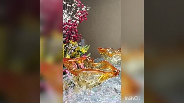 Ваза прошлый век. Чехия. Ручная работа. смотреть онлайн