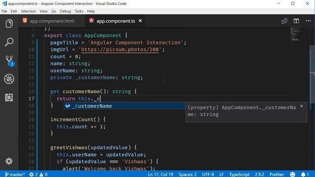Angular Component Interaction - 5 - Getters and Setters смотреть онлайн