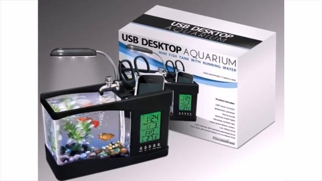 Настольный мини usb аквариум с органайзером и подсветкой с Алиэкспресс смотреть онлайн