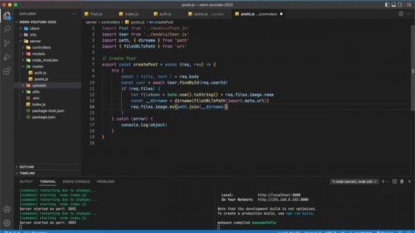 Fullstack приложение с нуля.  MERN-Blog 2022. Mongodb/Express.js/React.js/Node.js