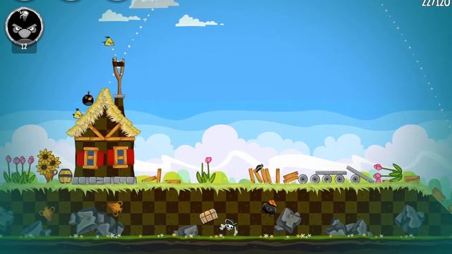 Pig Days 2-16 | Score 228000 | Angry Birds Seasons смотреть онлайн