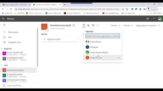 #05 di 26 Aggiungere membri al piano | Corso completo Introduzione a Microsoft Planner | LapaConsul смотреть онлайн