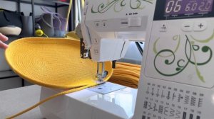 Овальная корзина из шнура с ровными стенками без лодочки / корзина из шнура