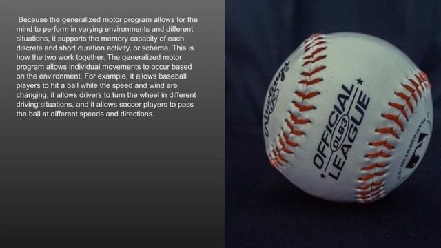 Generalized Motor Program and The Schema Theory смотреть онлайн