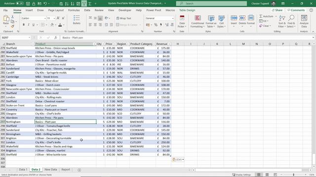 Update PivotTable When Data Source Changes | Automatically Refresh a PivotTable With New Data смотреть онлайн