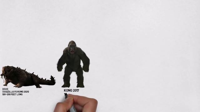 All Monsterverse Creatures & Titans Sizes смотреть онлайн