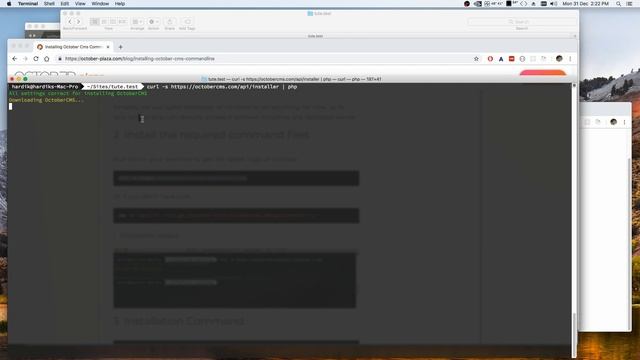 How to - October CMS install command line - Tutorial смотреть онлайн